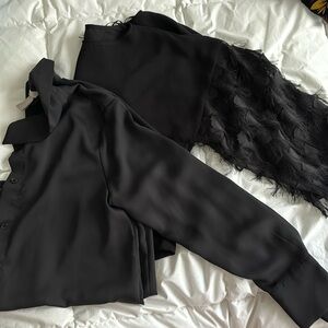 H&M Black Blouse & Botton up bundle